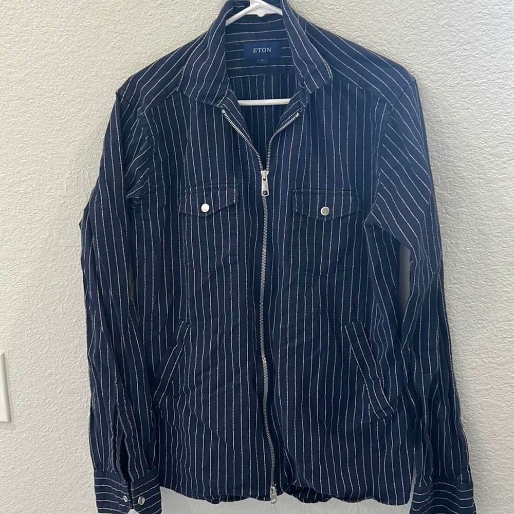 Eton zippered shirt size medium